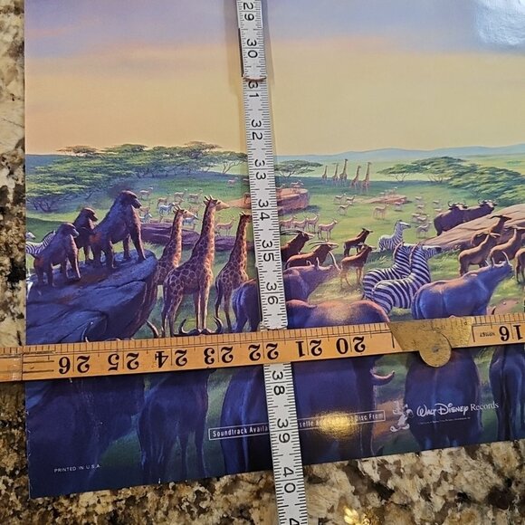 THE LION KING (1994) 2 Sided Original Movie Theate Poster ROLLED 27” x 40” 90’s - Picture 12 of 16